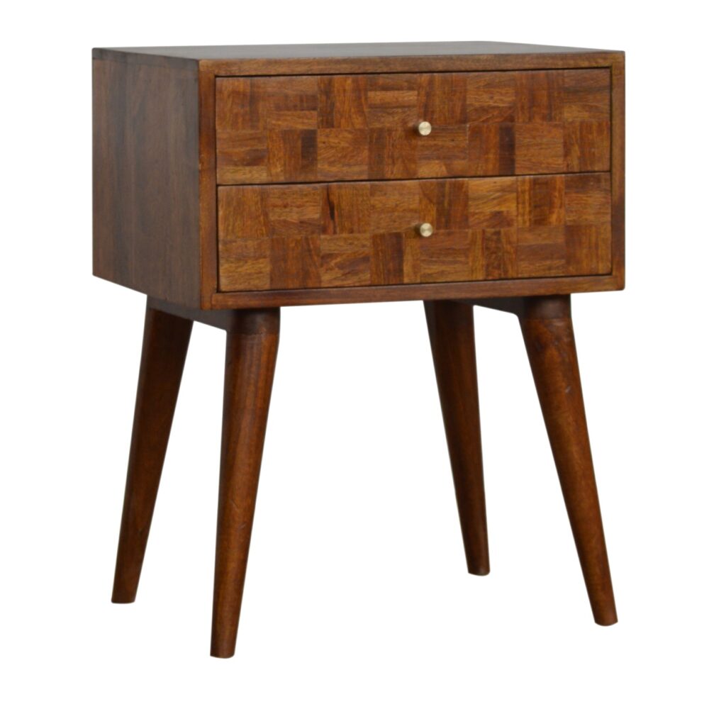 IN1010 - Varied Chestnut Bedside dropshipping
