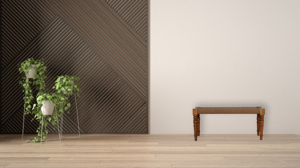Fabric Turned Leg Bench - Image 10