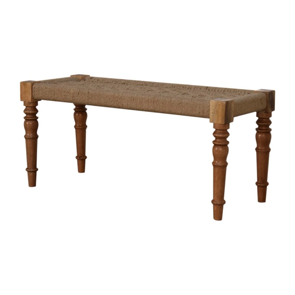 wholesale Fabric Turned Leg Bench for resale