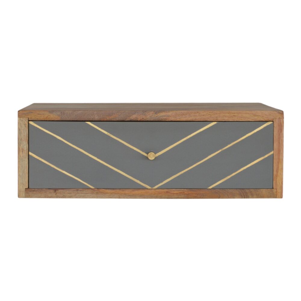 Canada Floating Cement Brass Inlay Nightsand Suppliers