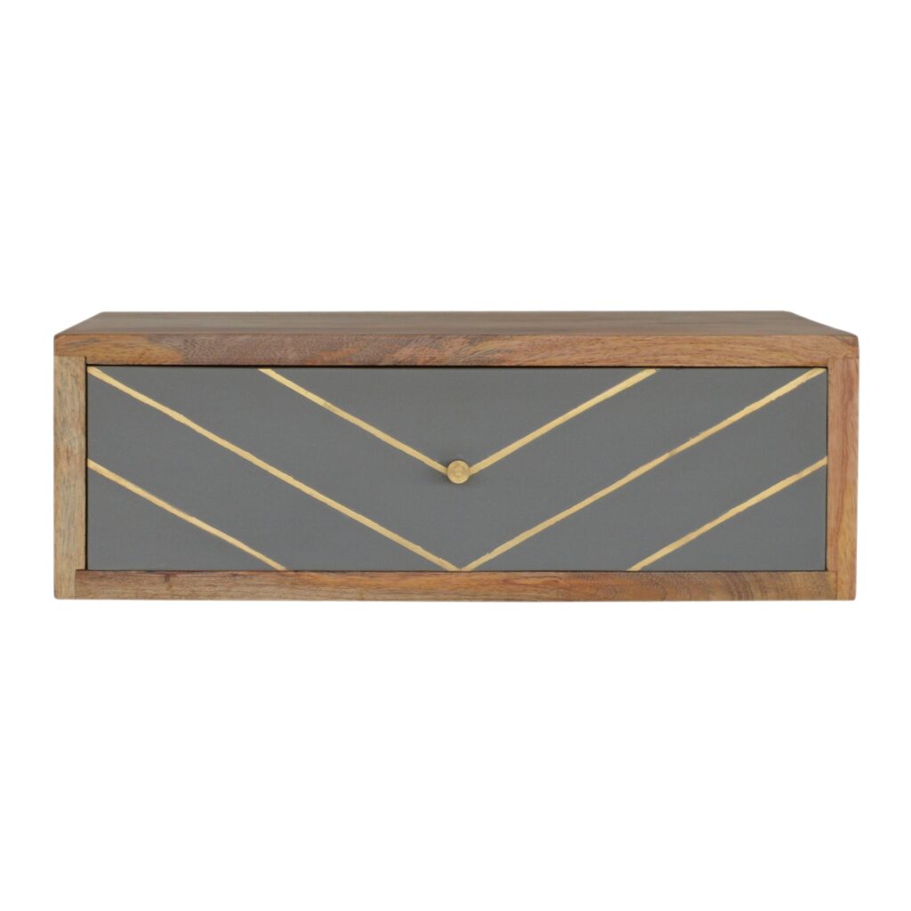 Canada Floating Cement Brass Inlay Nightsand Suppliers