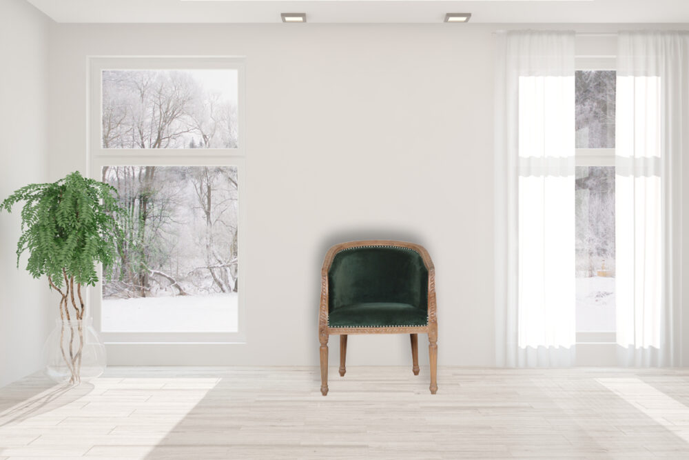 Emerald Velvet Occasional Chair - Image 10