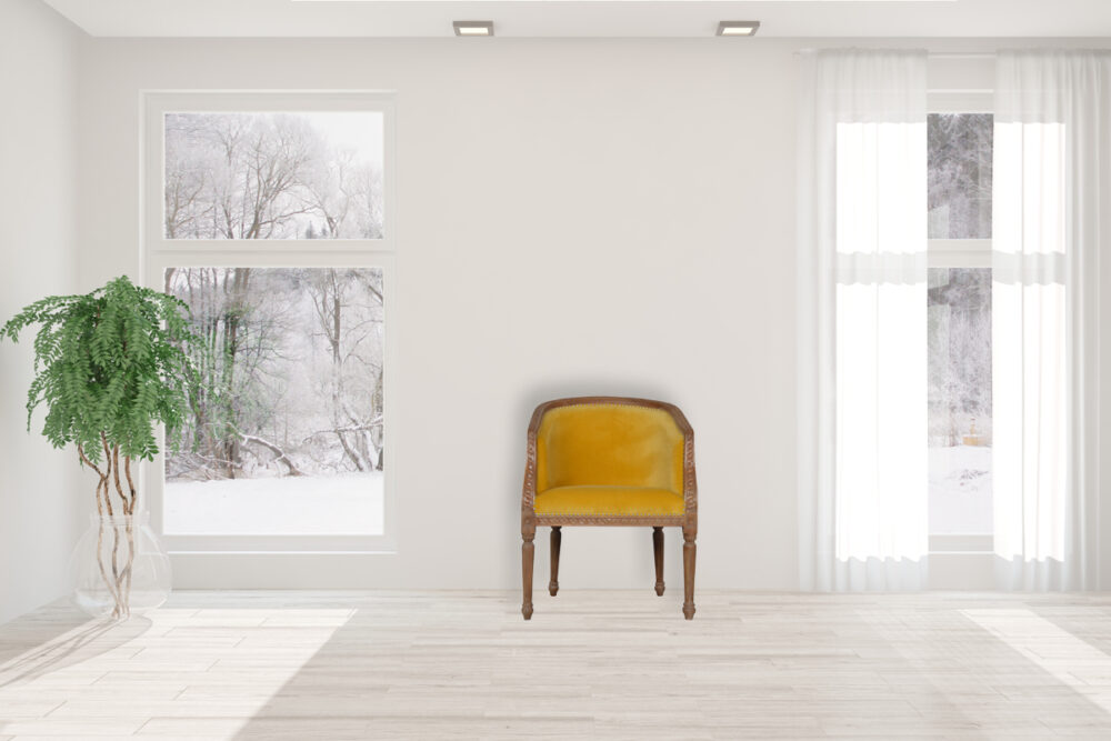 Mustard Velvet Occasional Chair - Image 10