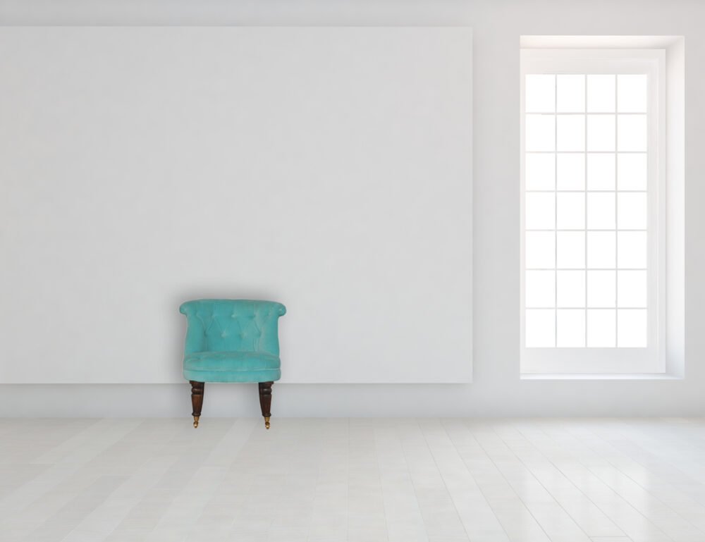 Turquoise Velvet Accent Chair - Image 10