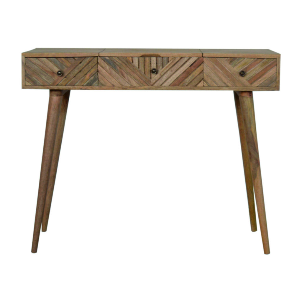 Canada Line Carved Foldable Dressing Table Suppliers
