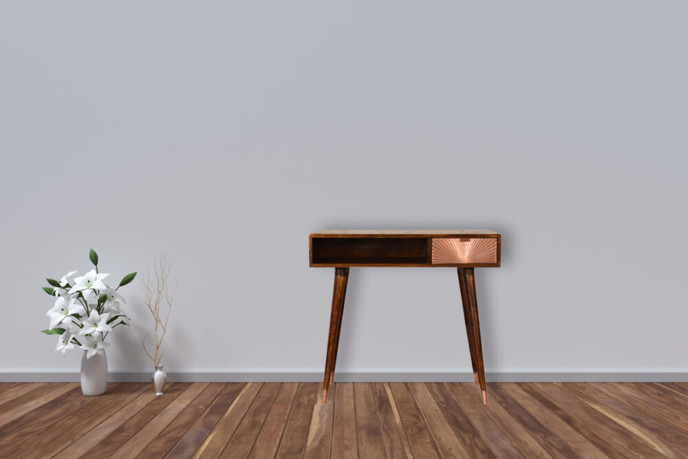 Manila Rose Gold Writing Desk - Image 10