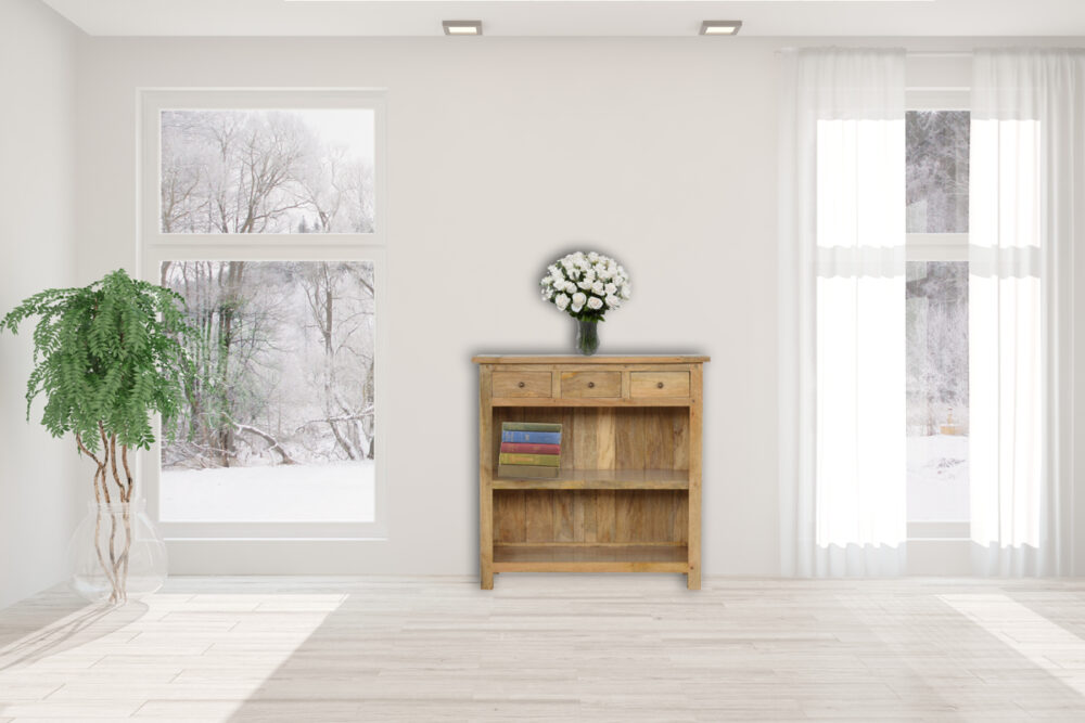 Country Style Low Bookcase - Image 10