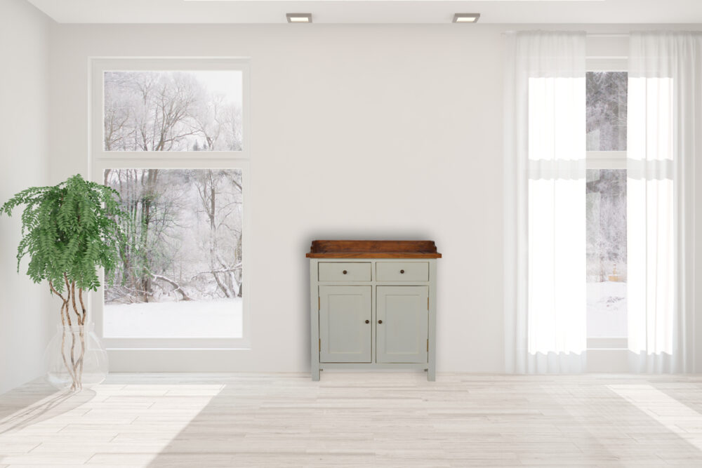 Country Two Tone Kitchen Cabinet - Image 10