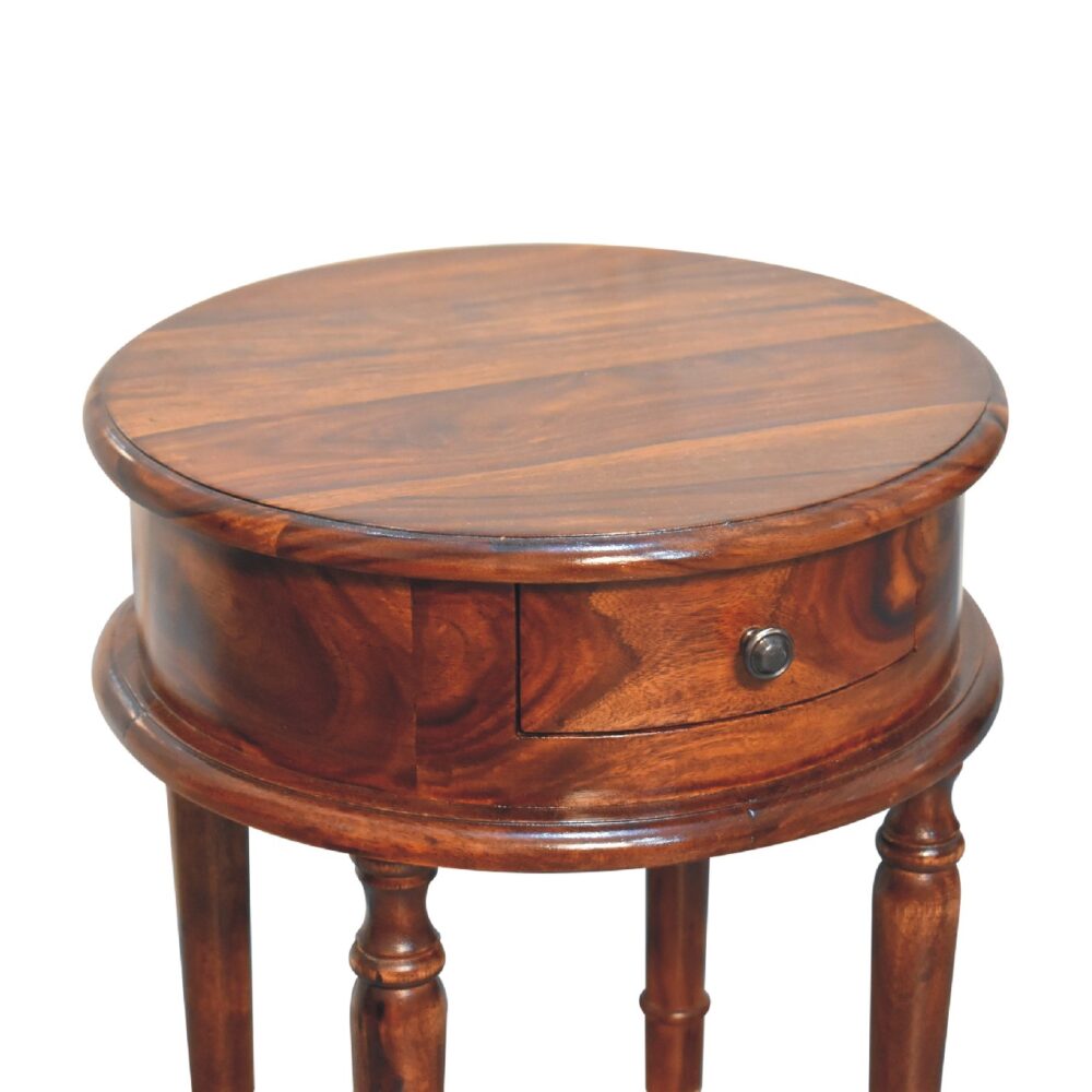 Honey finish Turned Leg Nightsand - Image 4