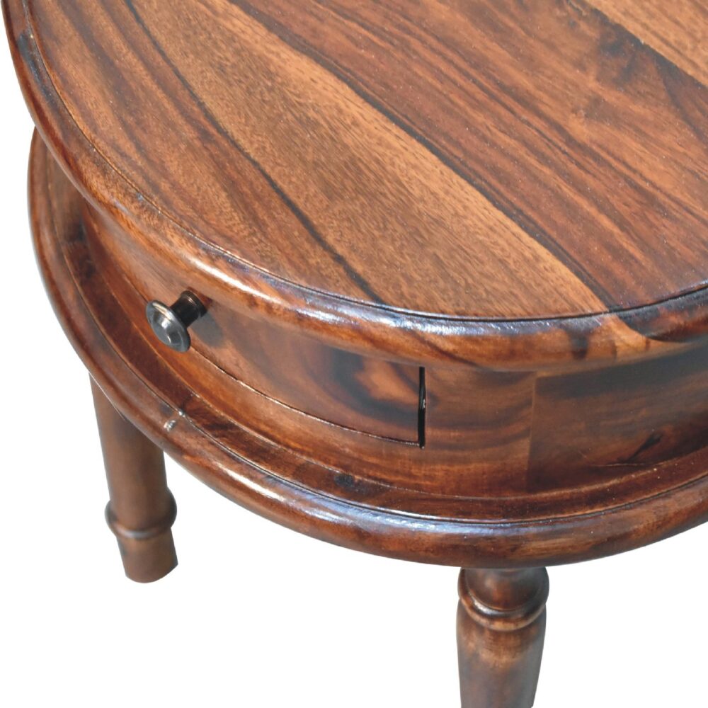 Honey finish Turned Leg Nightsand - Image 5