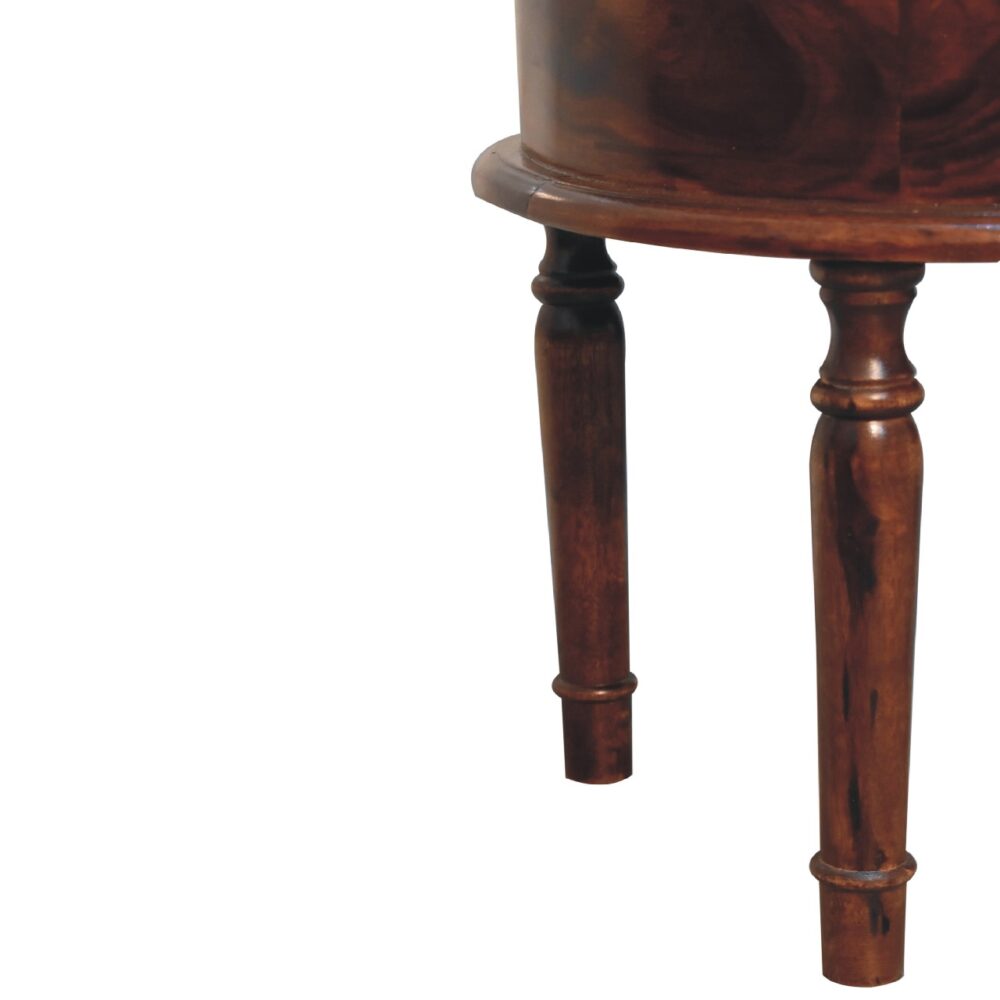 Honey finish Turned Leg Nightsand - Image 7