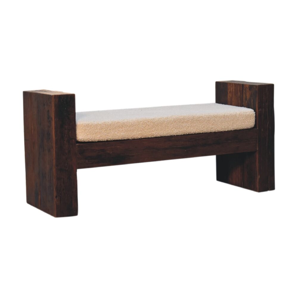 Reclaimed Boucle Bench - Image 2