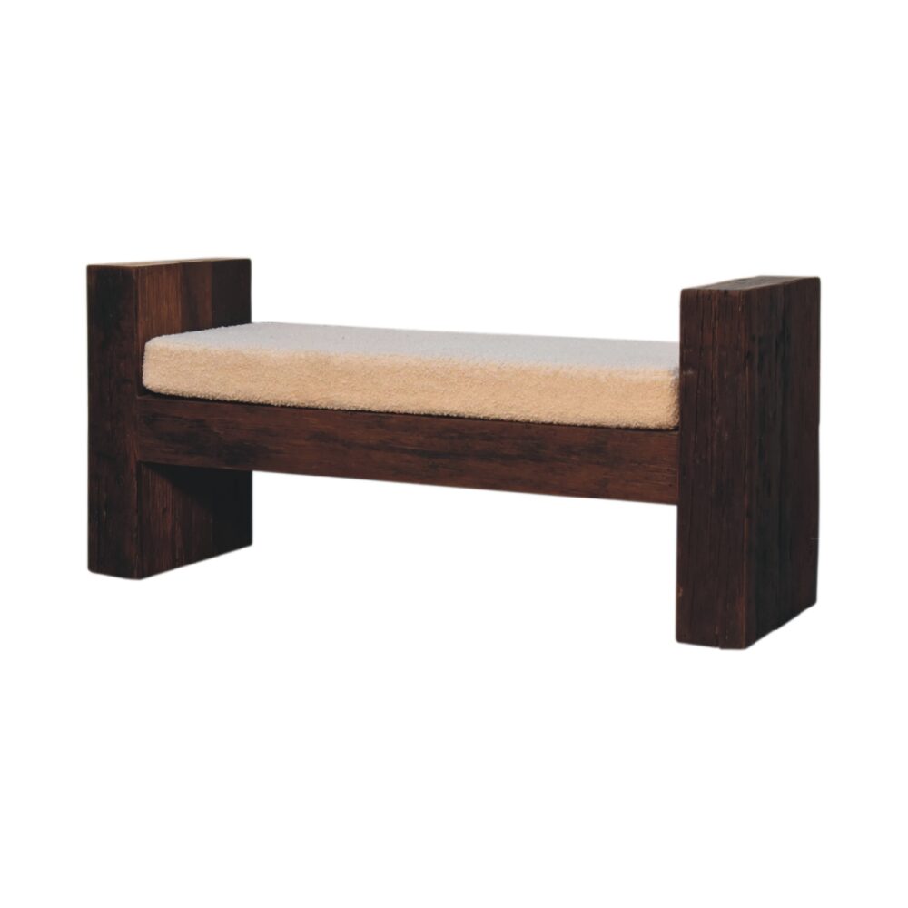Reclaimed Boucle Bench - Image 3