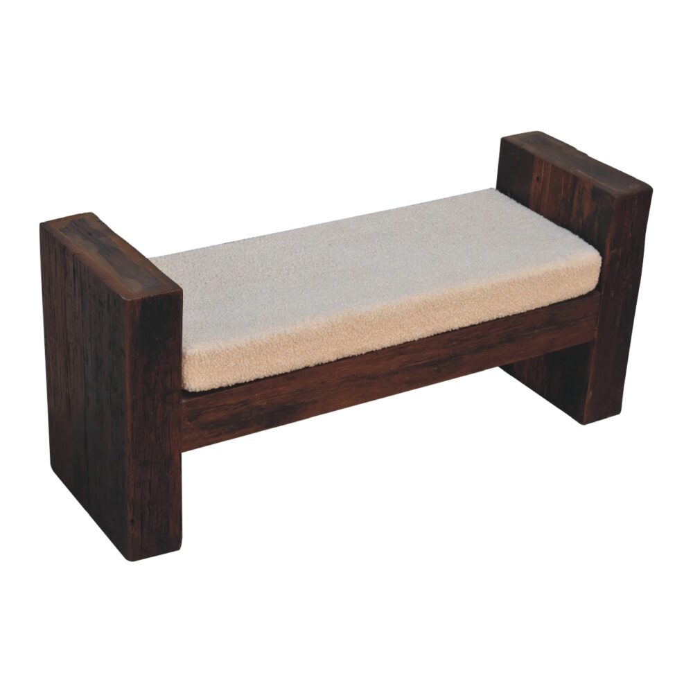 Reclaimed Boucle Bench - Image 5