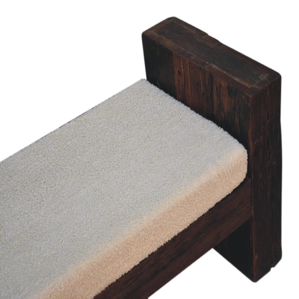 Reclaimed Boucle Bench - Image 8