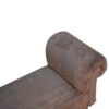 Mocha Faux Fur Bedroom Bench - Image 6