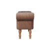 Mocha Faux Fur Bedroom Bench - Image 9