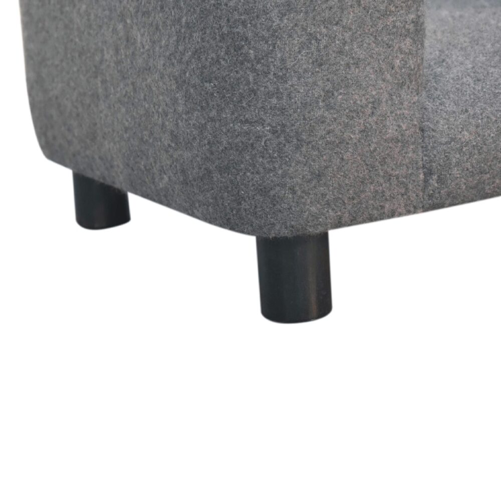 Mini Battleship Tweed Pet Sofa Bed - Image 8