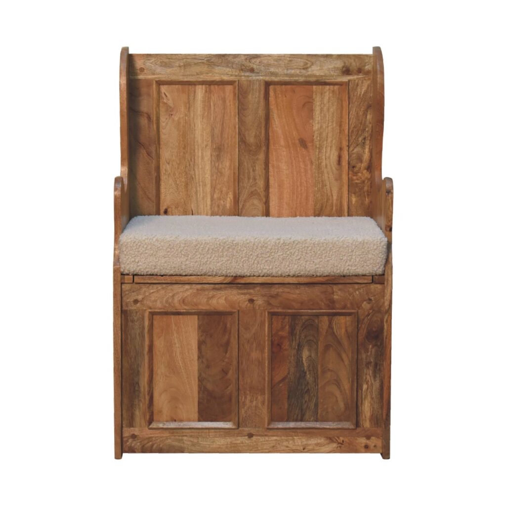 Canada Cream Boucle Mini Monks Bench Suppliers
