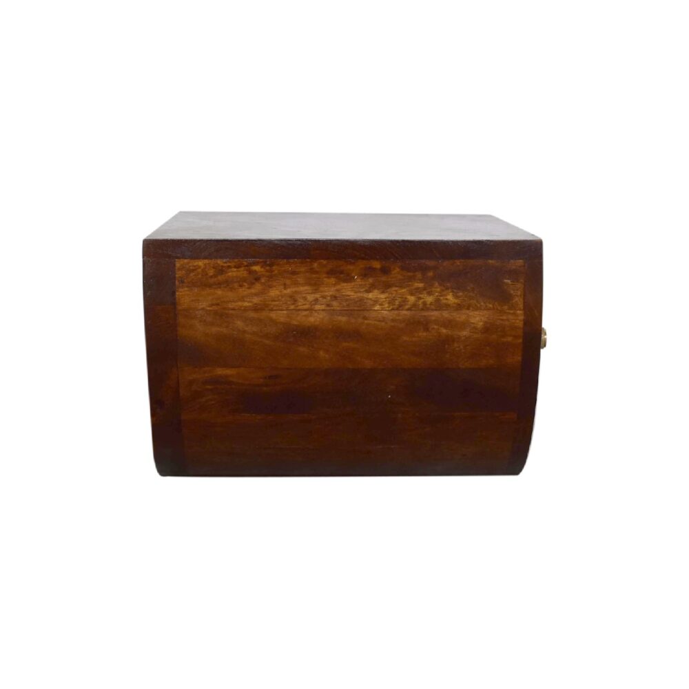 Light Walnut Curved Edge Console Table - Image 9