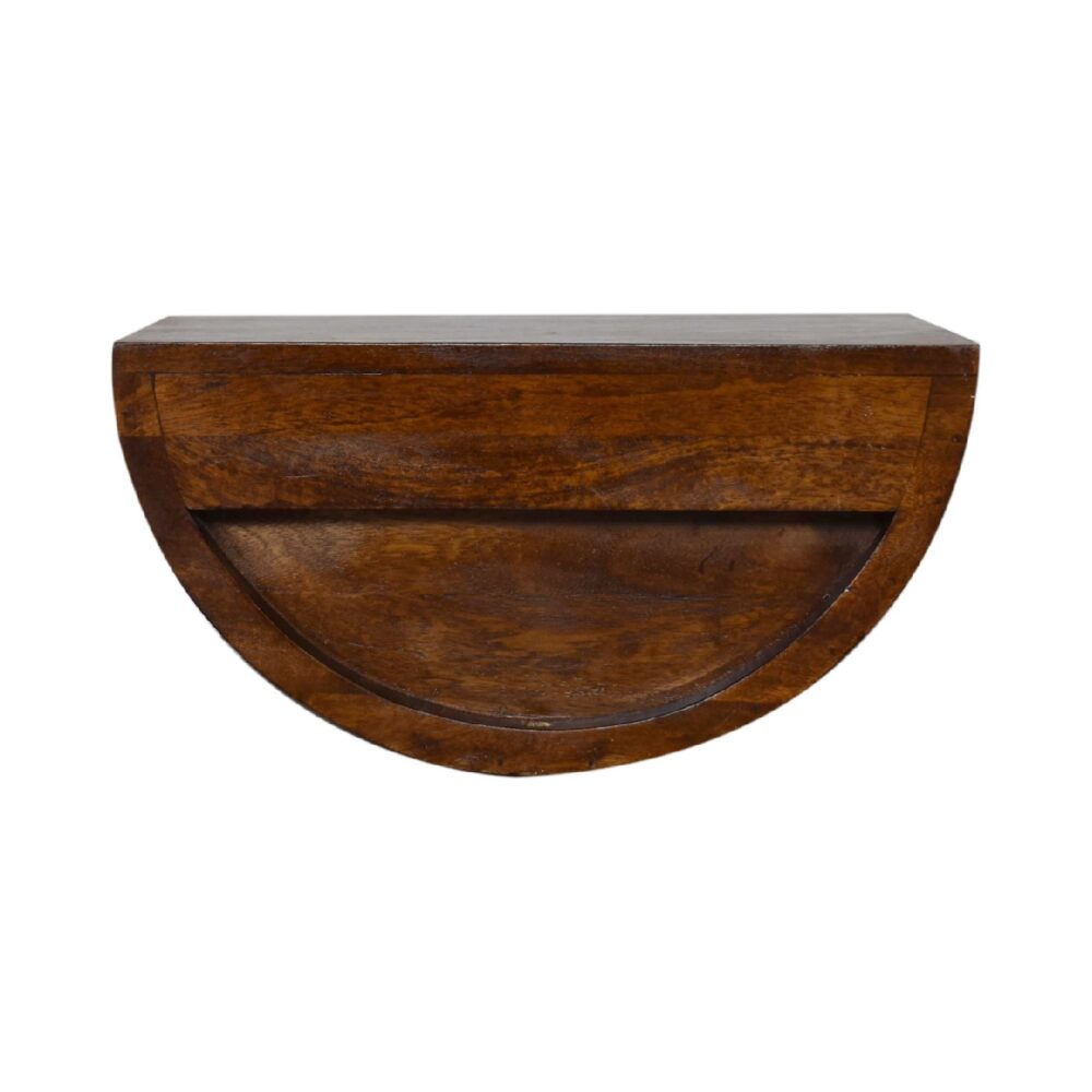 Light Walnut Curved Edge Console Table - Image 10
