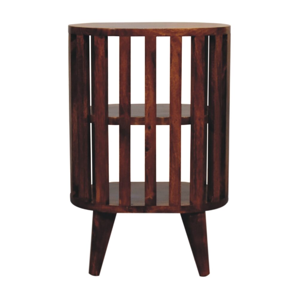Ariella Double Shelf Chestnut Bedside - Image 9