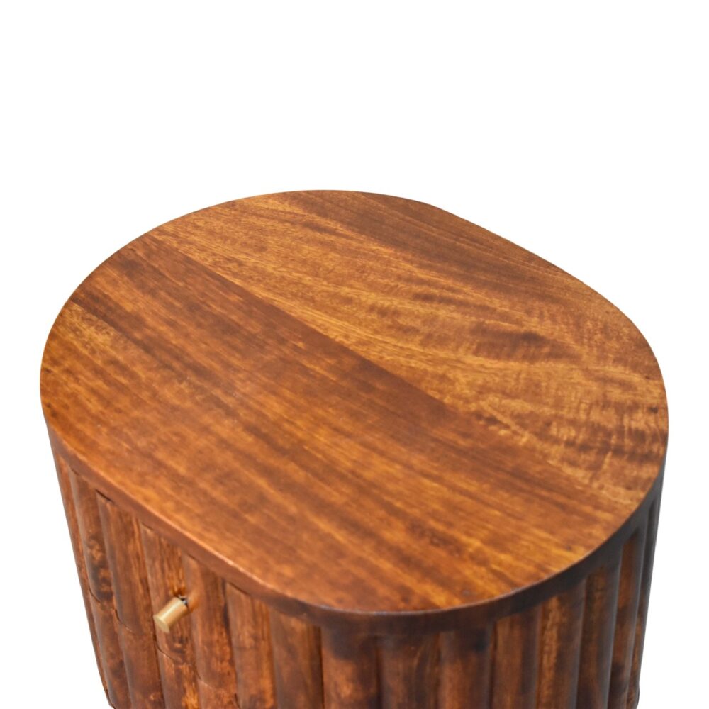 Stripe Chestnut Nightsand - Image 6