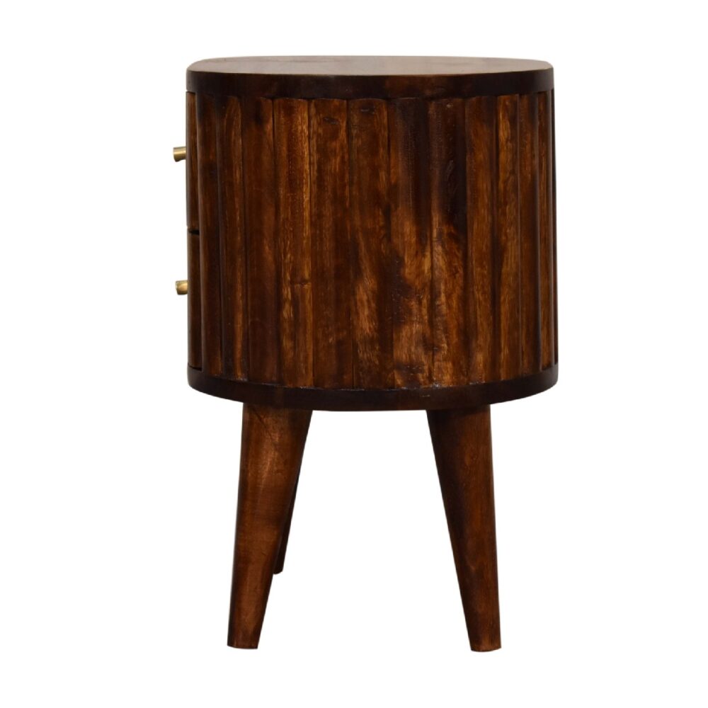 Stripe Chestnut Nightsand - Image 8
