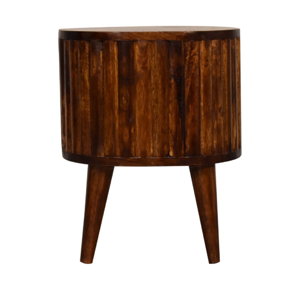 Stripe Chestnut Nightsand - Image 9