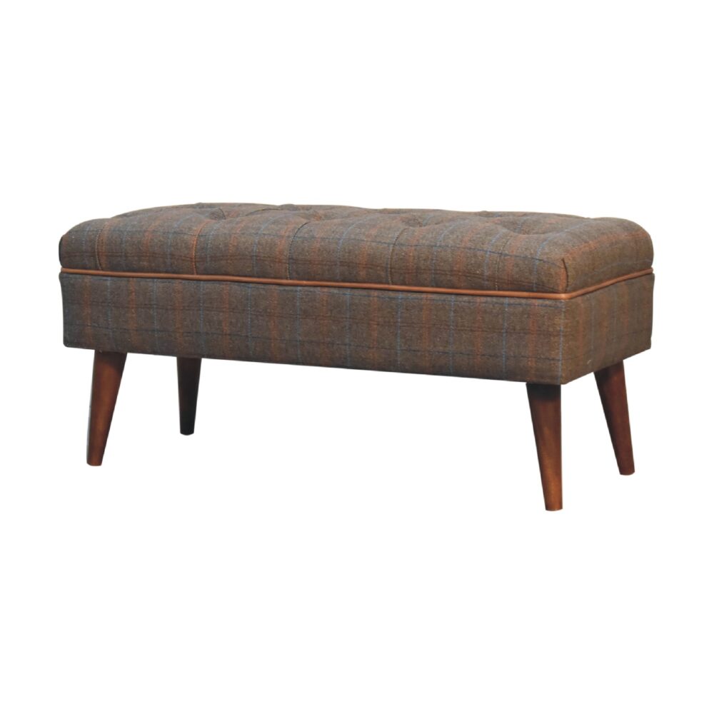 Multi Tweed Buffalo Pipe Bench - Image 3