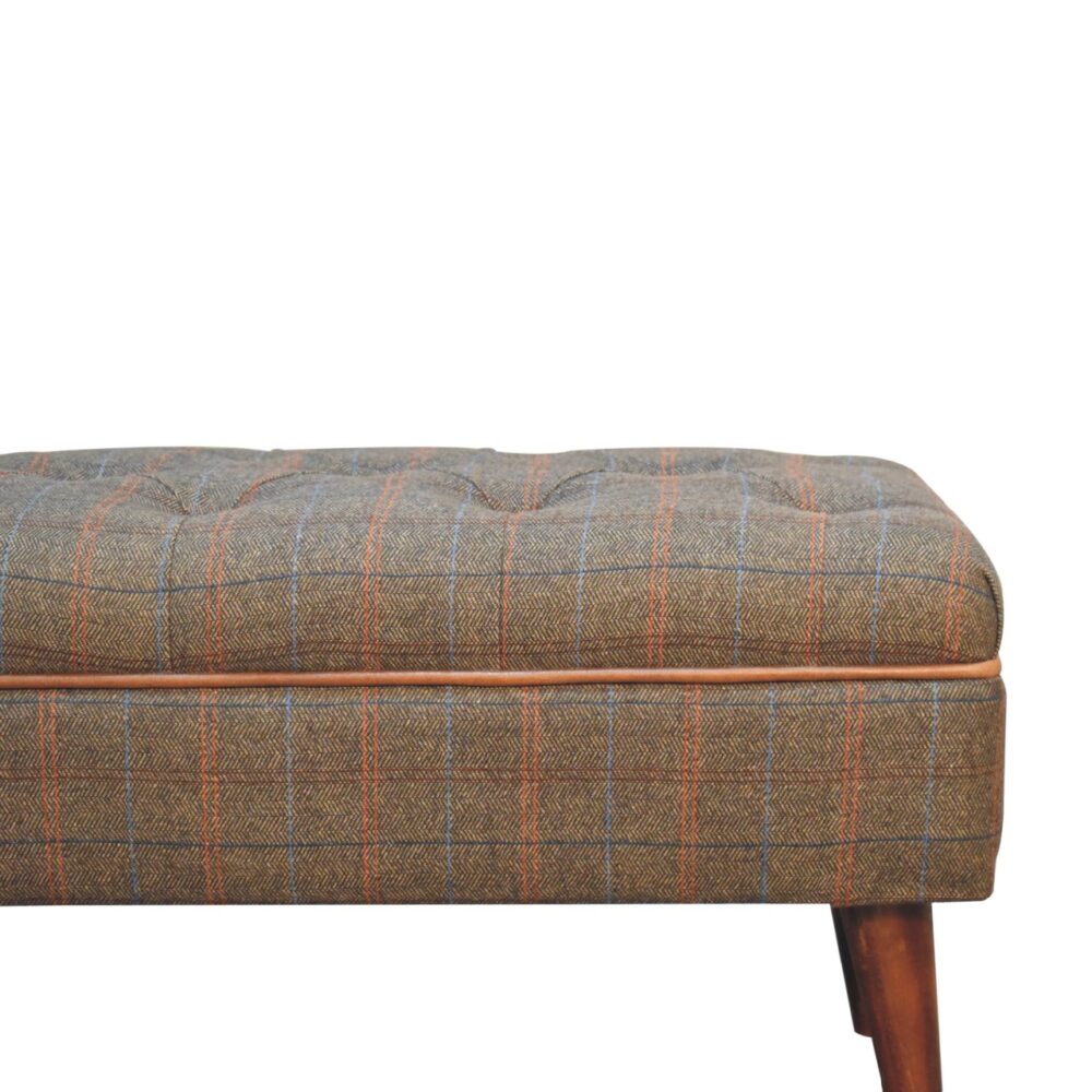 Multi Tweed Buffalo Pipe Bench - Image 4