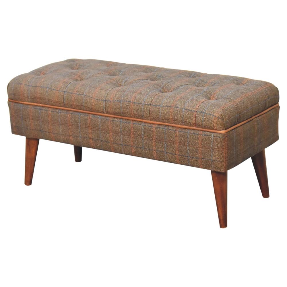 Multi Tweed Buffalo Pipe Bench - Image 9
