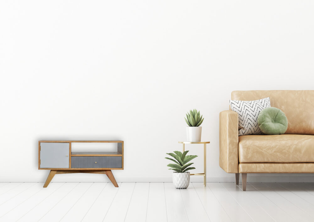 Line Grey Media Unit with Open Slot - Image 10
