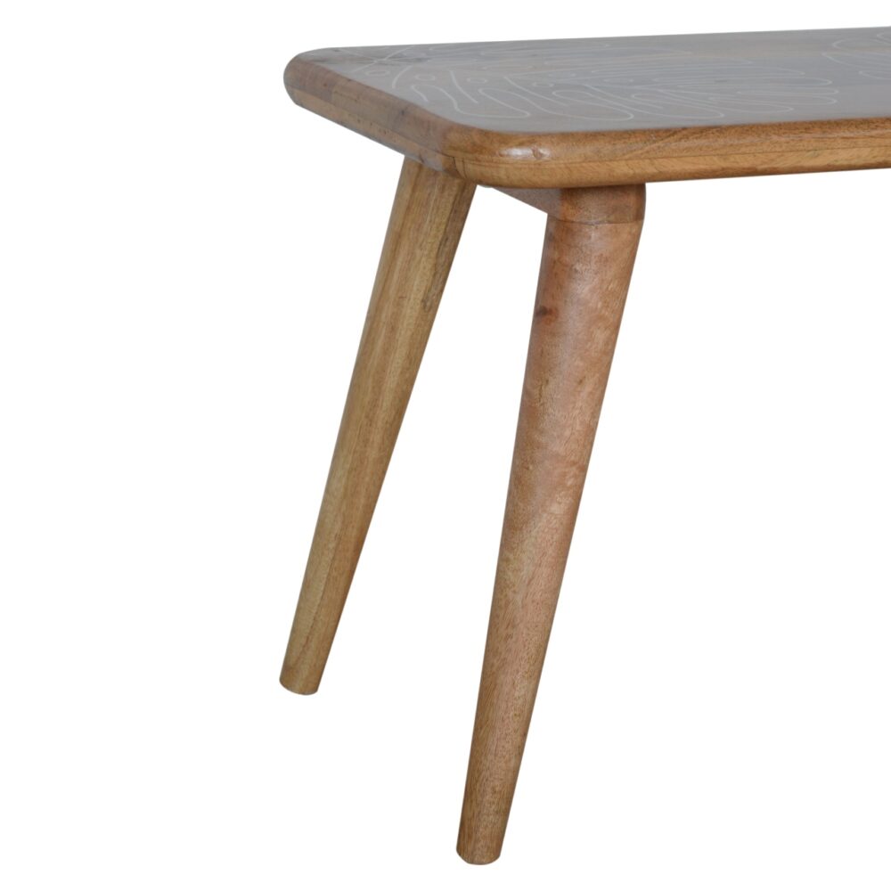 Leaf Resin Print Bench - Image 6