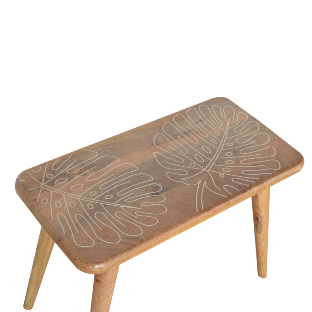 Leaf Resin Print Bench - Image 8