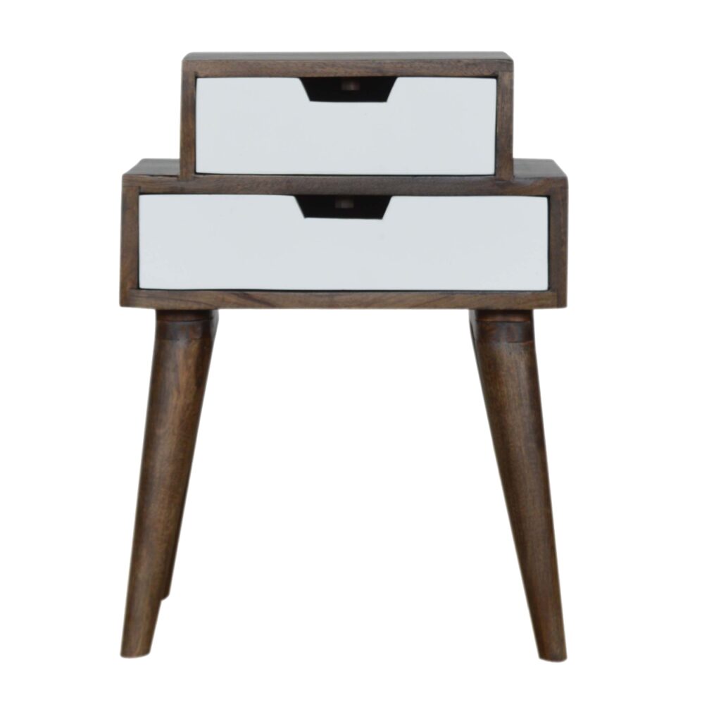 Canada Walnut and White Painted Nightsand Suppliers