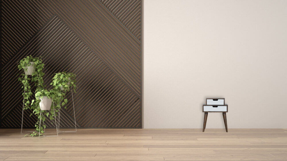 Walnut and White Painted Nightsand - Image 10