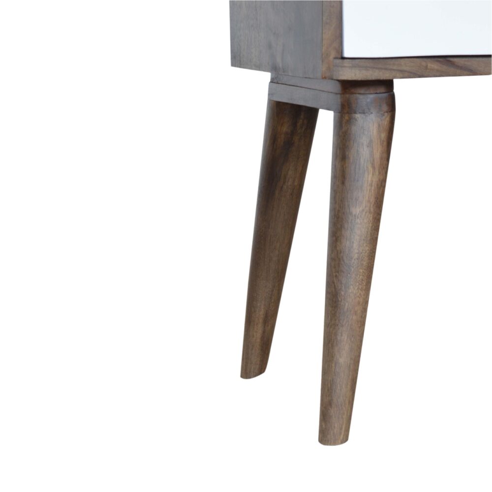 Walnut and White Painted Nightsand - Image 5