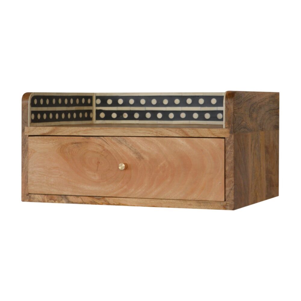 Bone Inlay Gallery Floating Nightsand - Image 3
