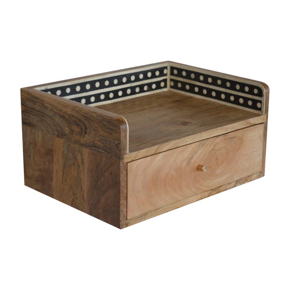Bone Inlay Gallery Floating Nightsand - Image 5