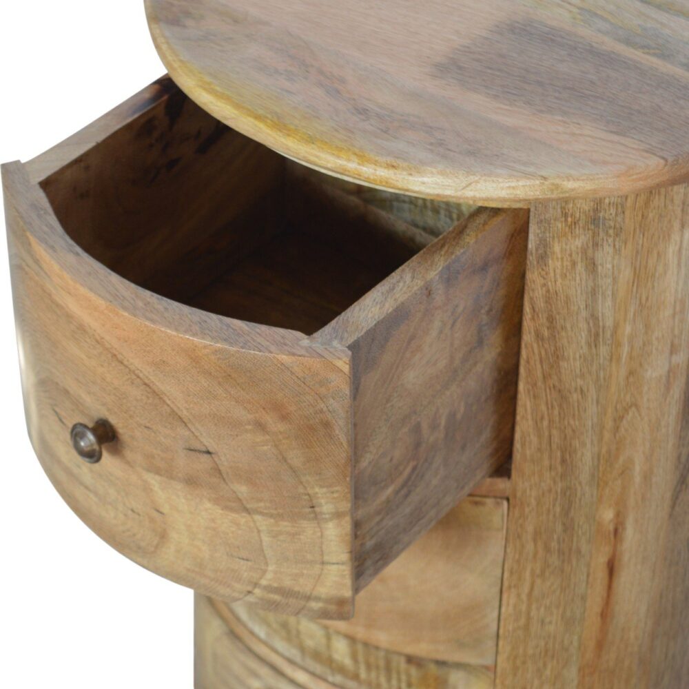 3 Drawer Serpentine Drum Chest - Image 6