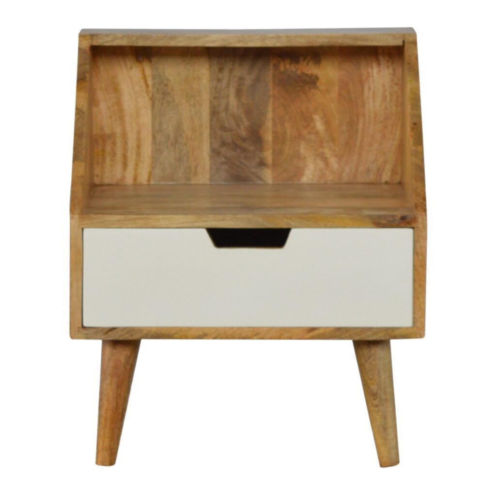 Canada White Painted Raised Back Nightsand Suppliers