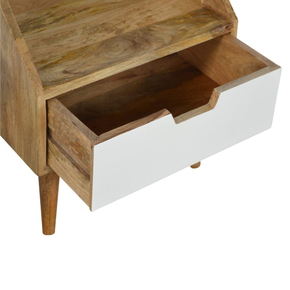 IN667 - White Painted Raised Back Bedside for resell