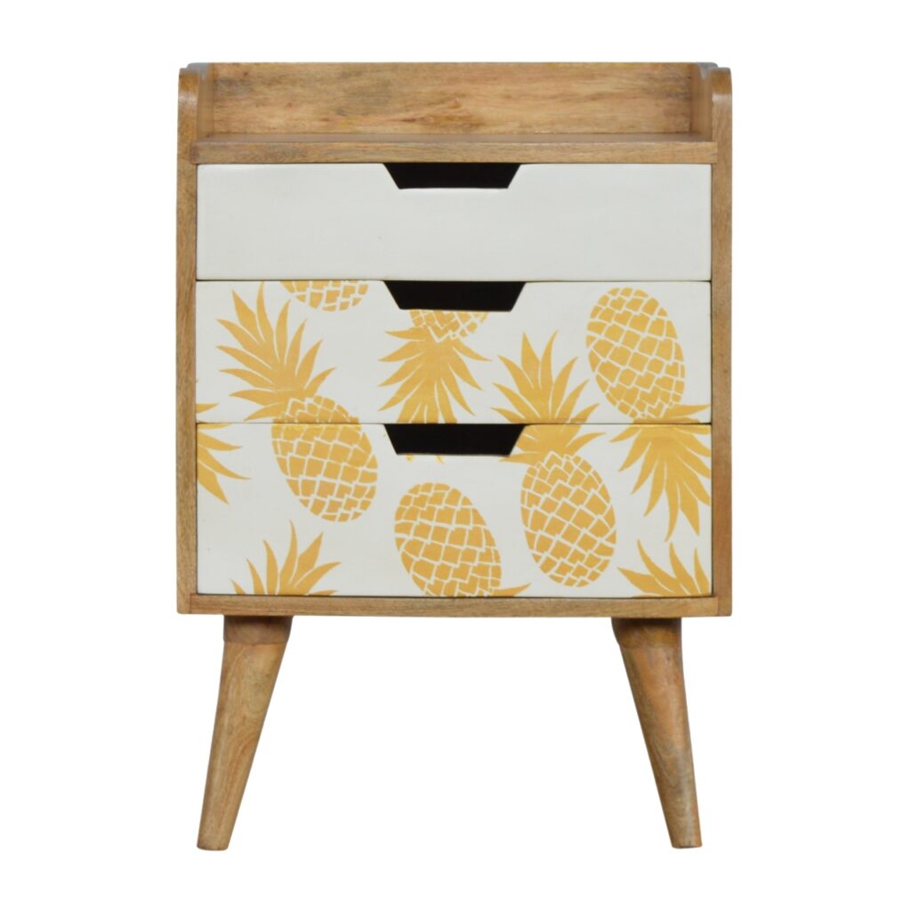Canada Pineapple Screen Printed Nightsand Suppliers