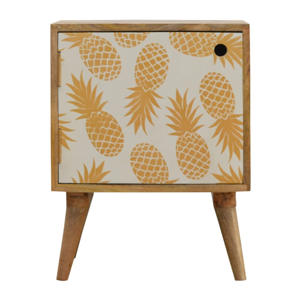 Canada Pineapple Screen Print Nightsand Suppliers
