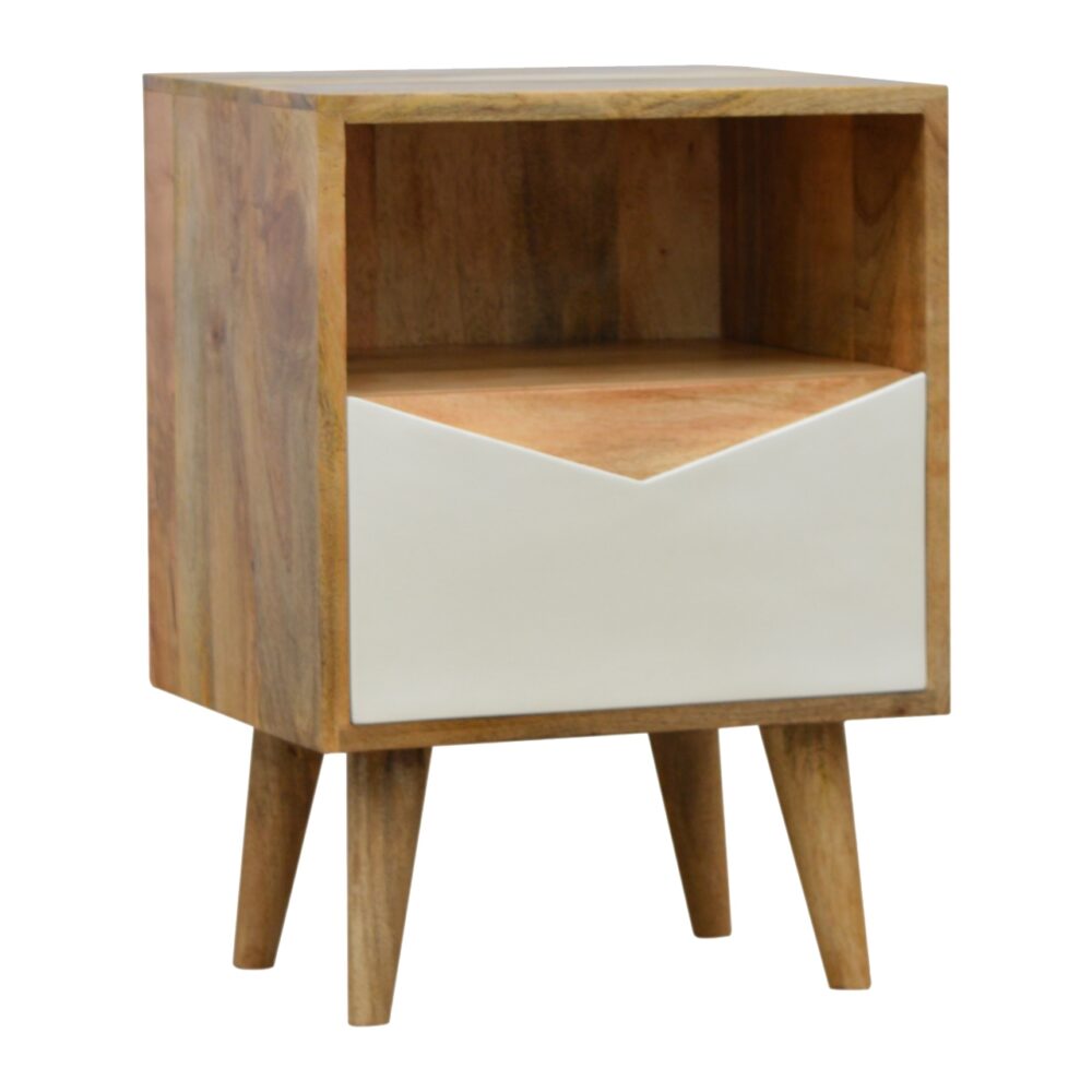 IN676 - White Painted Envelope Drawer Bedside Table wholesalers
