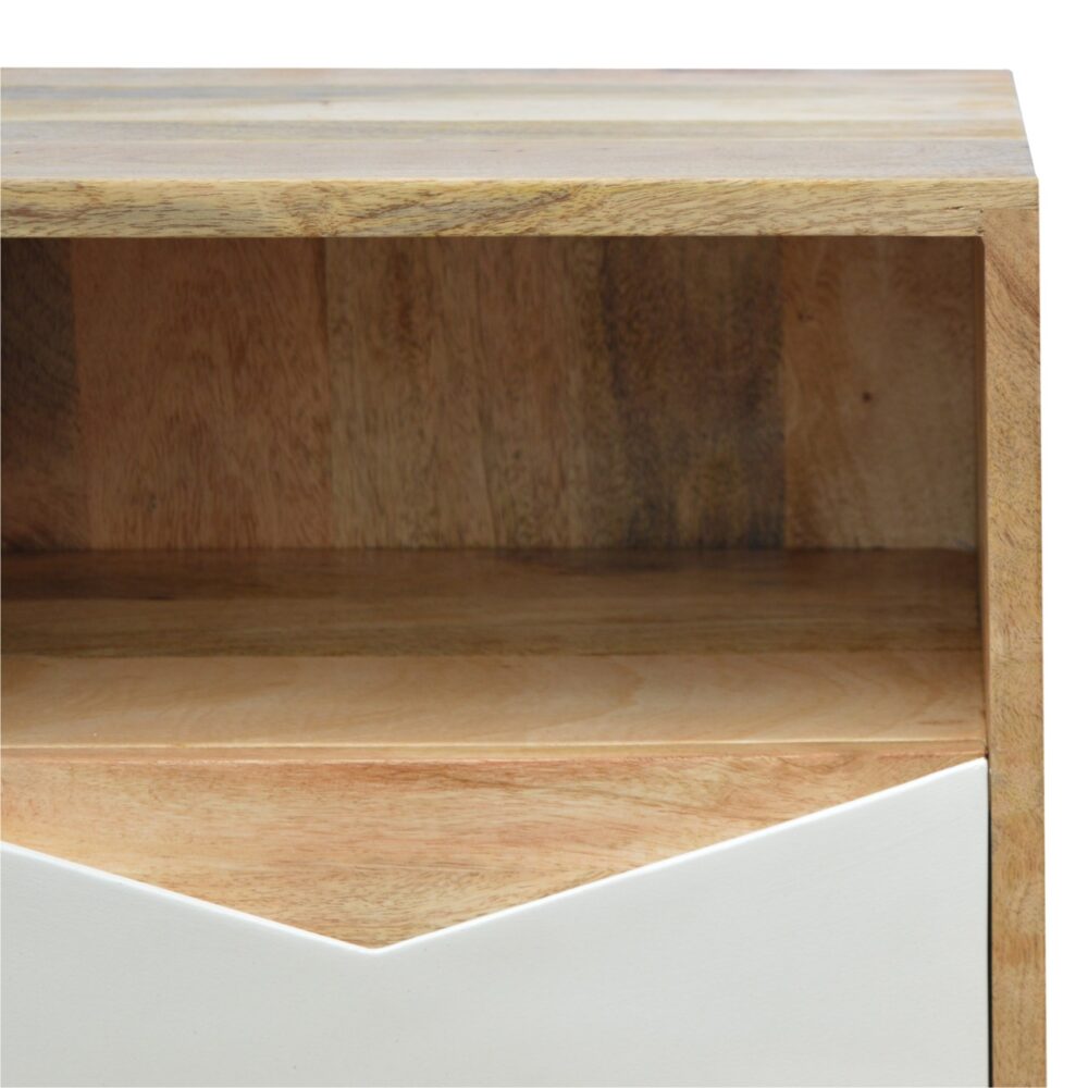 IN676 - White Painted Envelope Drawer Bedside Table dropshipping