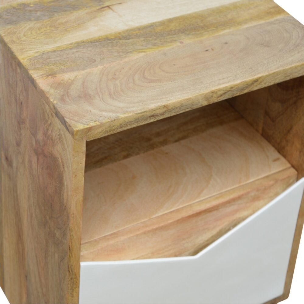 wholesale IN676 - White Painted Envelope Drawer Bedside Table for resale