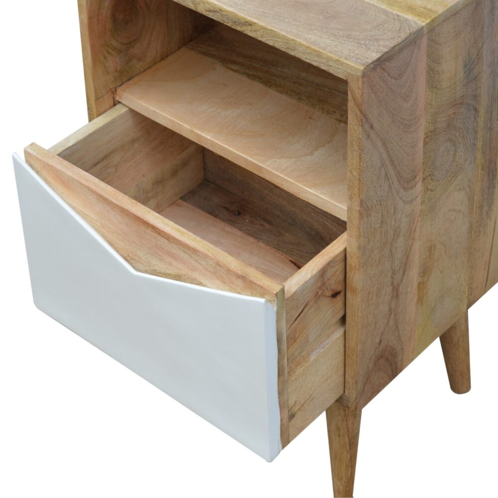 IN676 - White Painted Envelope Drawer Bedside Table for resell
