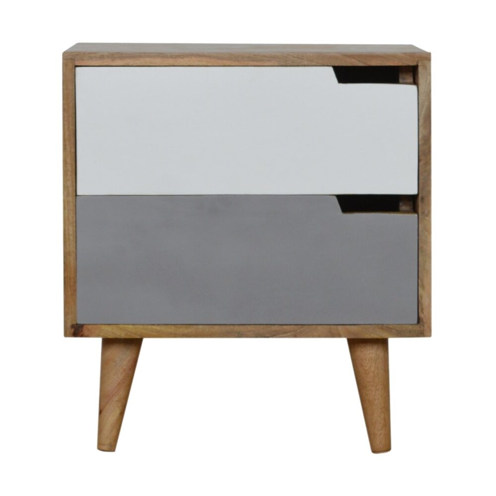 Canada Grey Painted Cut-out Nightsand Suppliers
